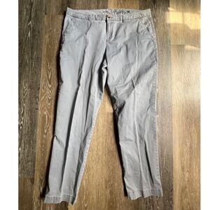 Faded Glory Chino Pants‎ Women 14A Gray Straight Leg Stretch Cotton Blend
